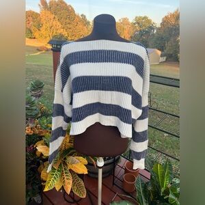 Free People Cotton Crop Sweater - Size S